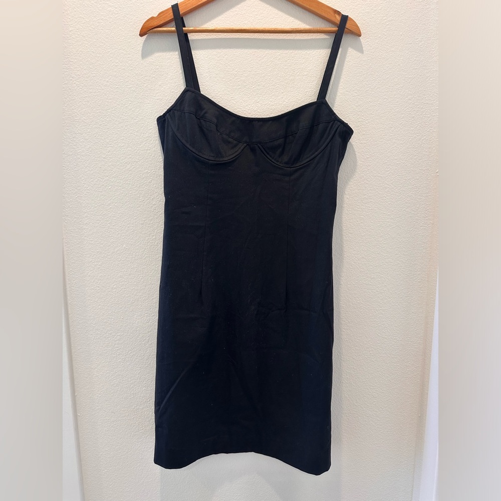 Stephen Digeronimo Women's Black Corset Back Zip Sleeveless Mini Dress Size 8